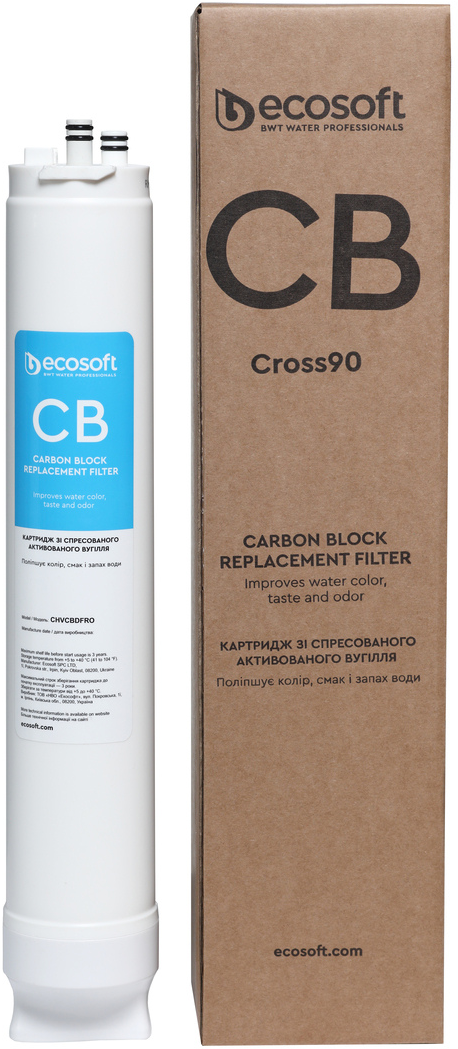 Postfiltru bloc de carbon Ecosoft CB pentru filtre CROSS 60/90