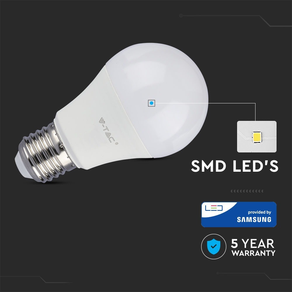 Bec LED cu CIP SAMSUNG 9W E27 A58 Plastic 4000K - 2 | YEO