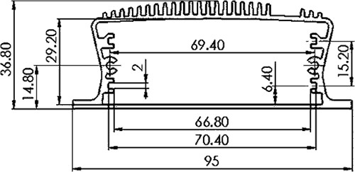 Cutie Aluminiu Extrudat CP-17-128 - 1 | YEO