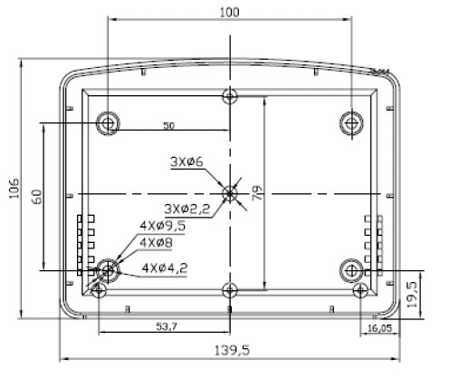 Carcasă:întrebuinţări multiple 140X106X38mm ABS CP-18-27 - 1 | YEO