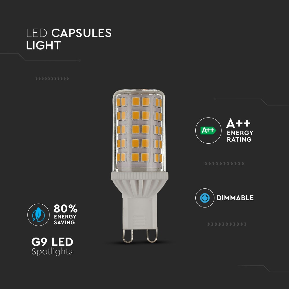 Spot LED 5W G9 Plastic 6400K Dimmabil - 2 | YEO