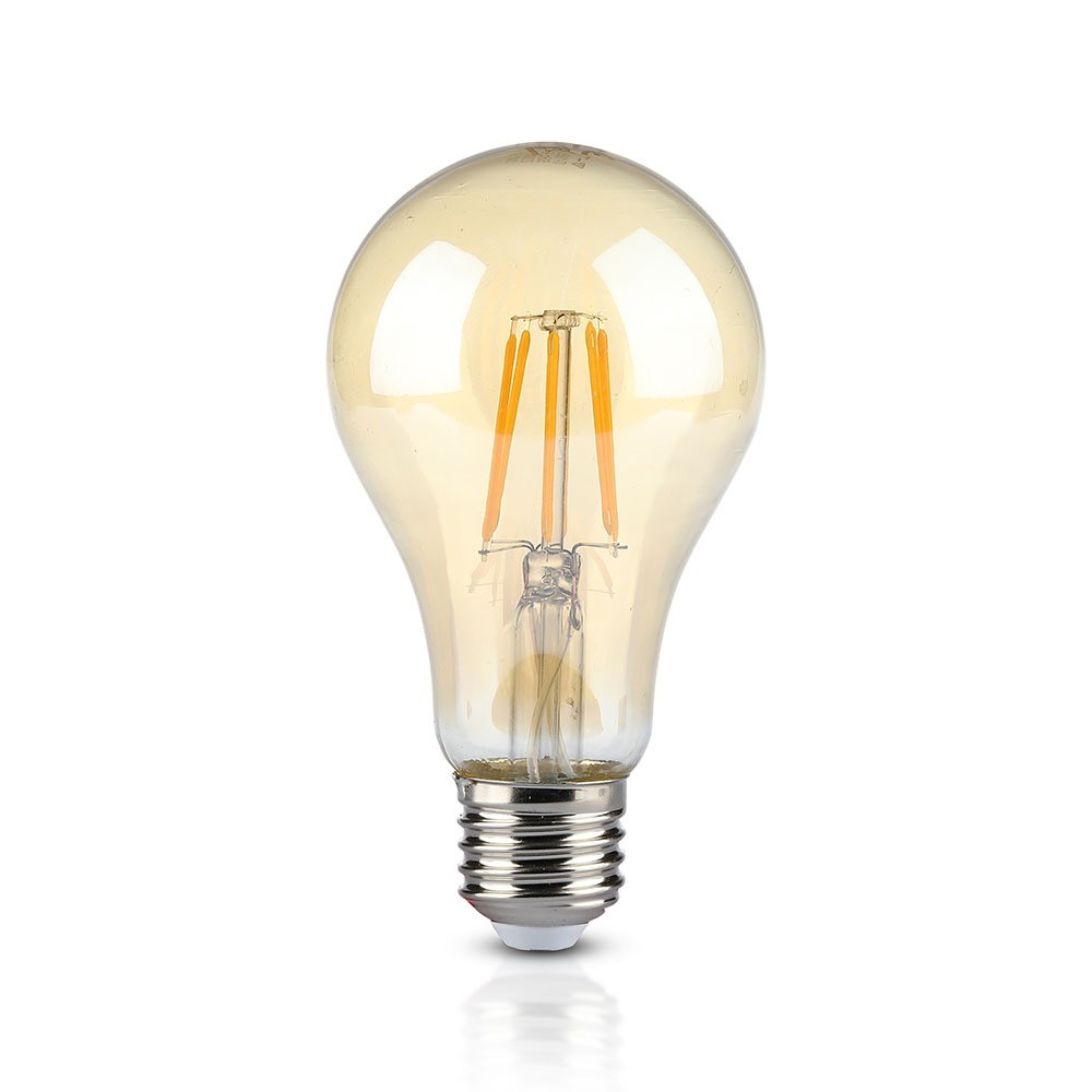 Bec LED - 8W E27 Filament Amber Alb cald - 3 | YEO