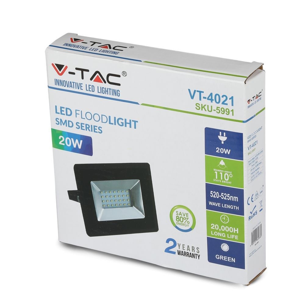 20W Proiector LED SMD E-Series Corp Negru Verde P65 - 5 | YEO