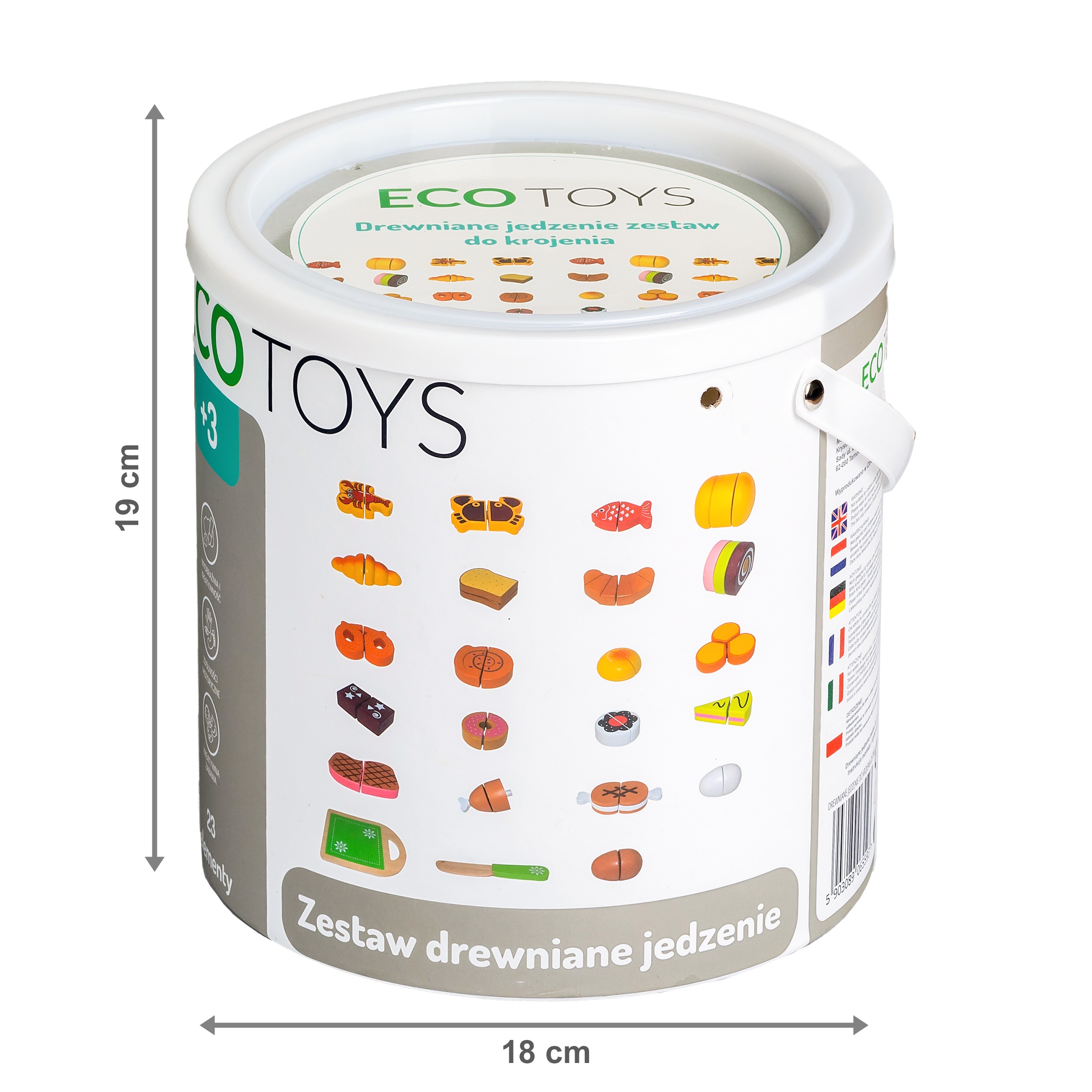 Alimente pentru tocat lemn 23buc Ecotoys