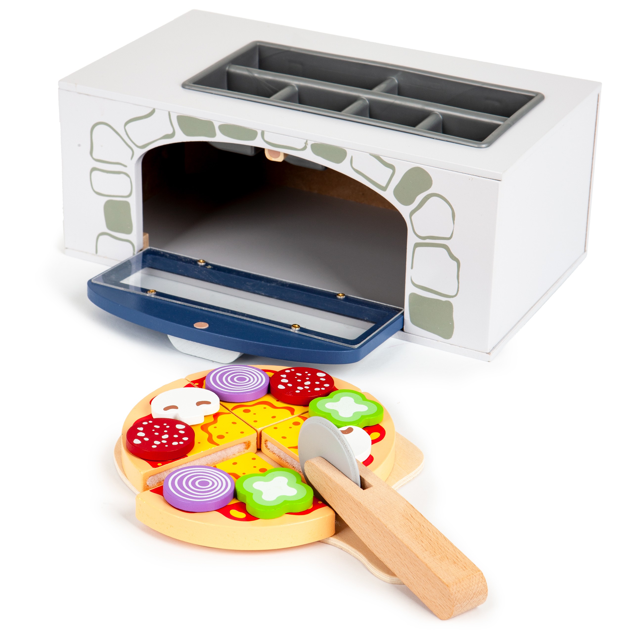 Cuptor pentru pizza din lemn + accesorii de bucatarie Ecotoys - 1 | YEO