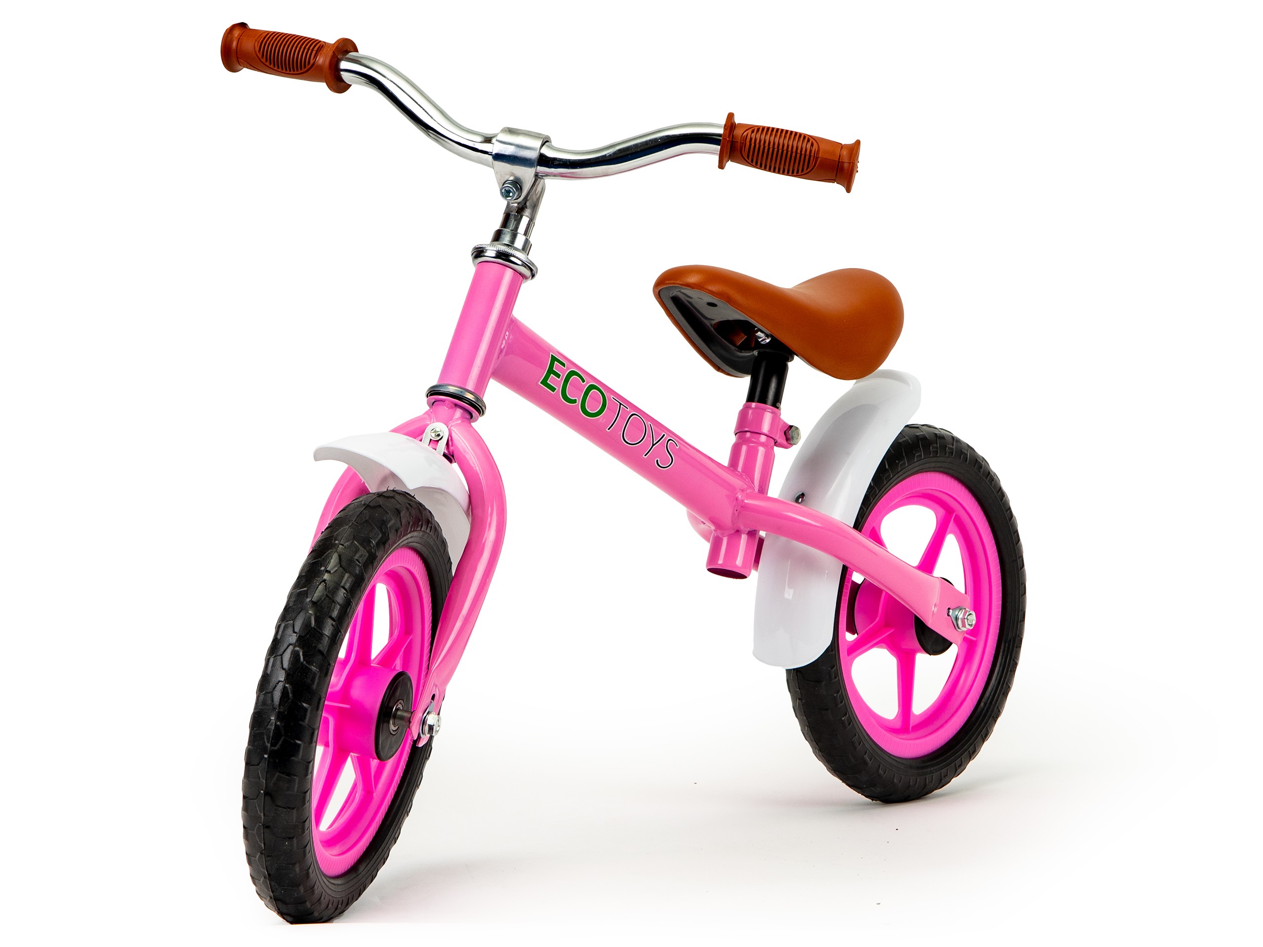 Bicicleta copii fara pedale Ecotoys roz - 1 | YEO