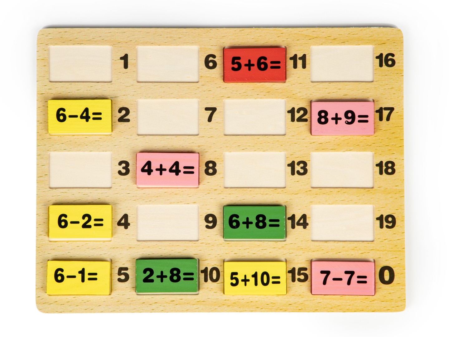 Blocuri matematice cu tablă educativă pentru domino - 3 | YEO