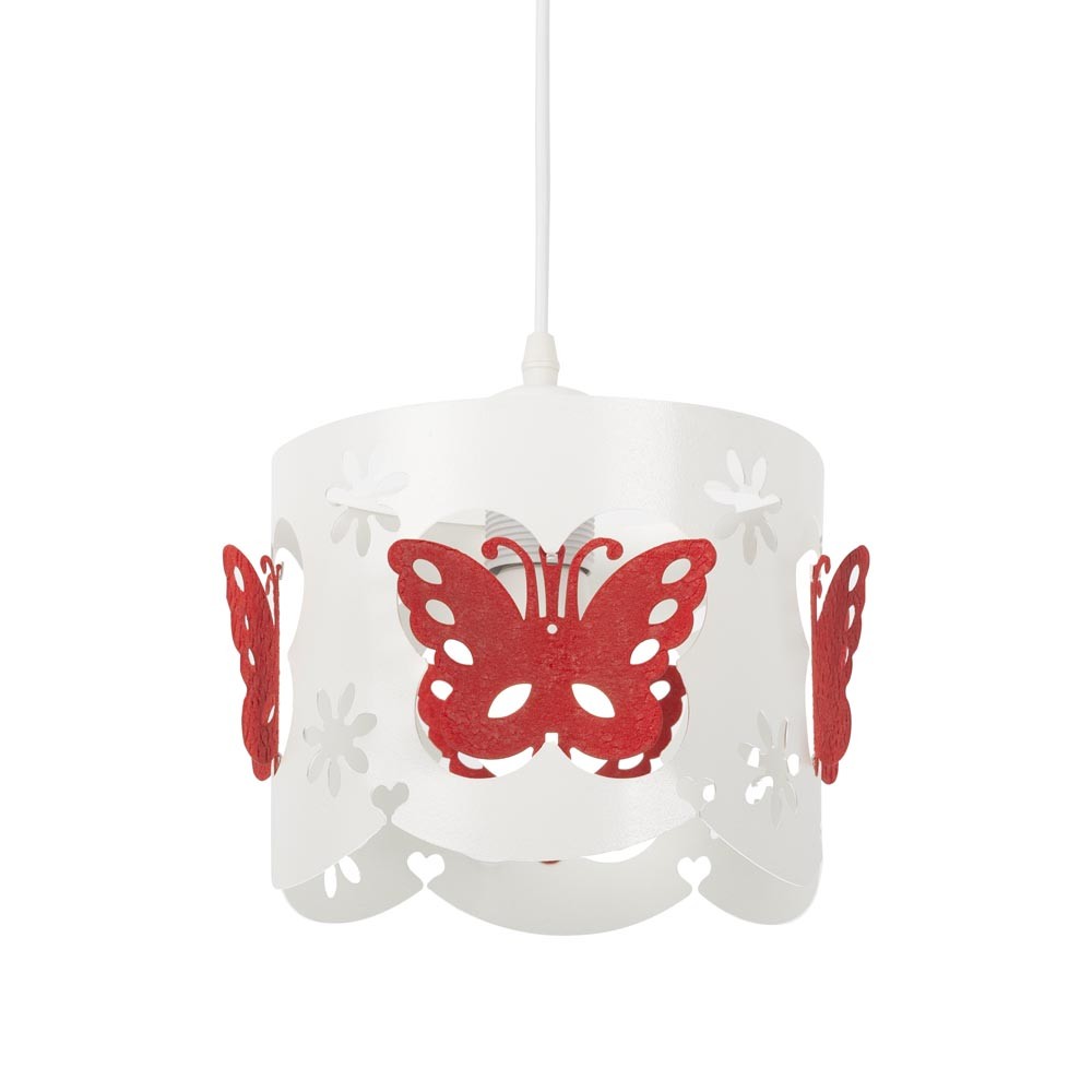 Pendul Butterflies Rosu 1xE27 60W - 2 | YEO