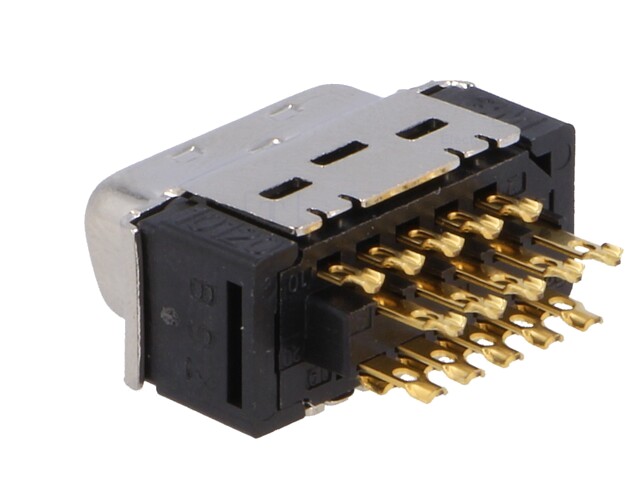 Conector: MDR PIN:20 ecranat pe cablu Mat: poliester mufă tată 10120-3000PE - 3 | YEO