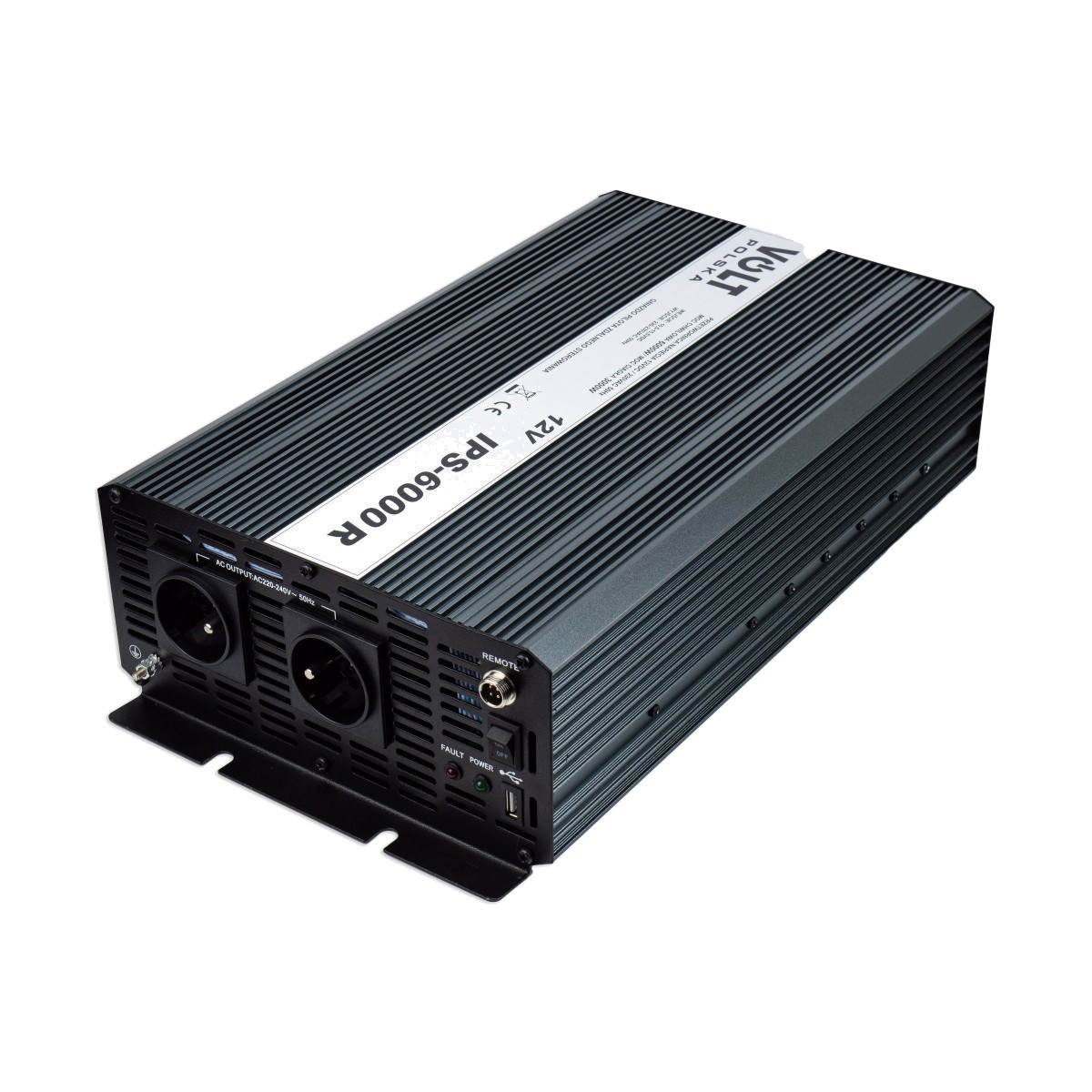 Invertor 12v 220v CONVERTOR DE TENSIUNE IPS 6000 12 / 230V R (30006000W) - 2 | YEO