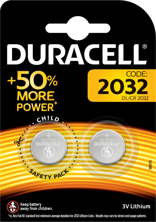 Baterie Duracell CR2032 3V litiu blister 2 buc.