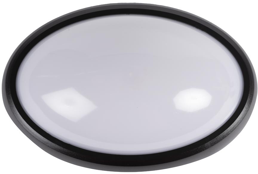 Lampa BAT LED Ovala 12W IP65 Negru, NV-3201.1 - 2 | YEO