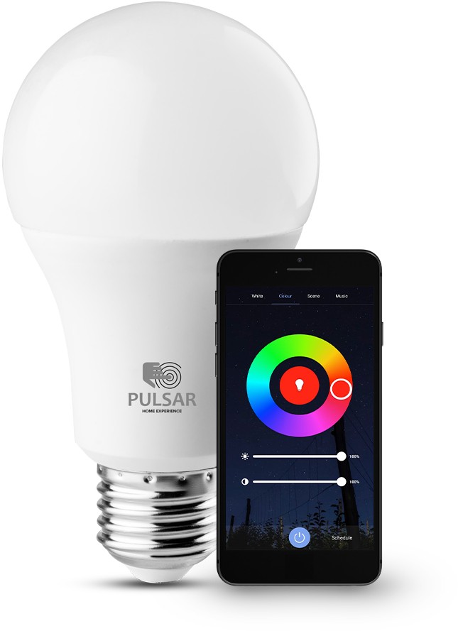 Bec LED A60 10W E27 RGB TUYA Wifi+Bluetooth, PULSAR - 1 | YEO