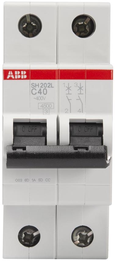 Intrerupator Automat 40A 2P C 4.5Ka SH202-L - 1 | YEO