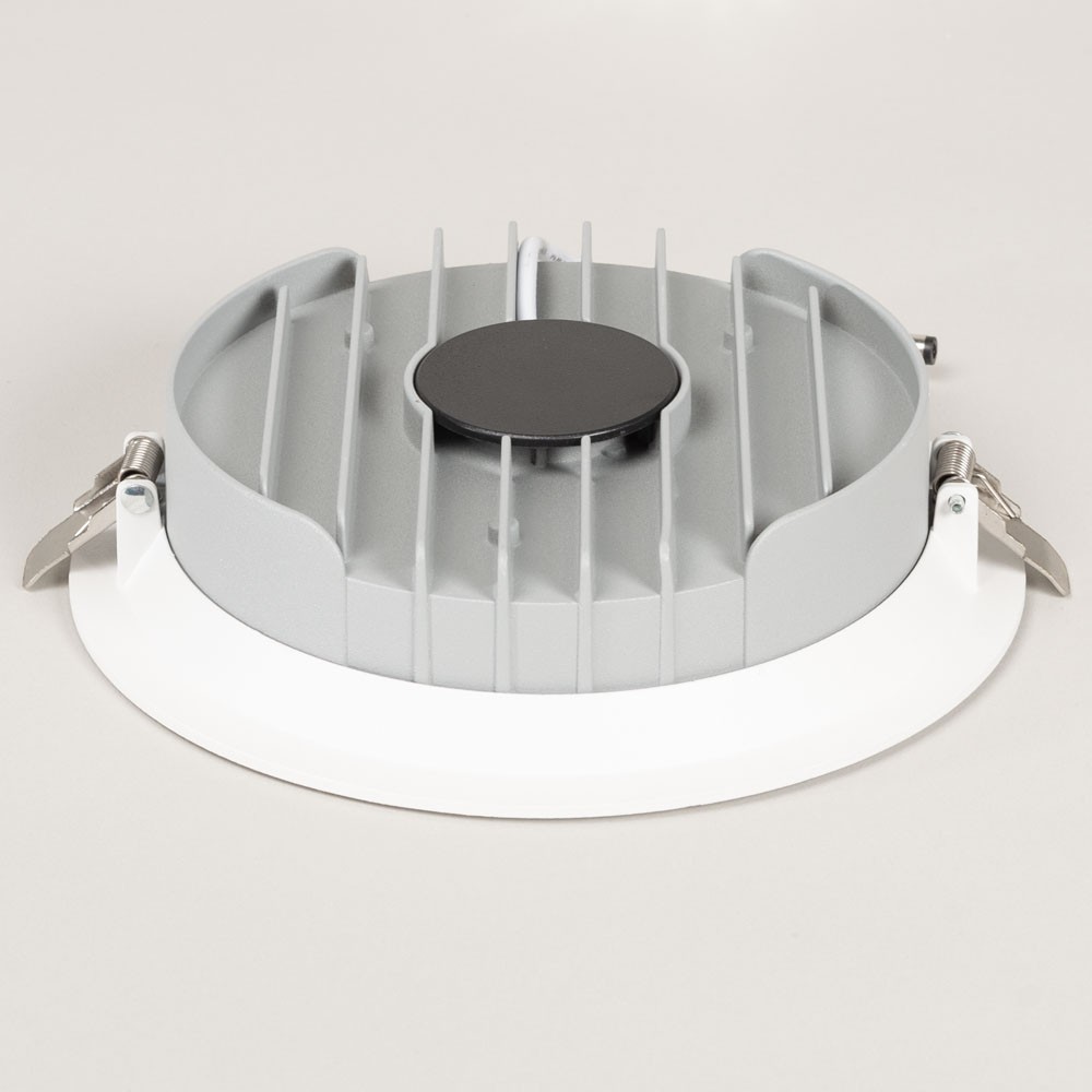 Proiector led incastrat, Plafoniera Downlight LED 30W 4000K 100lm/W 165x38mm, Solentis - 1 | YEO