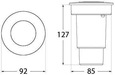 Spot pardosealÄ LED 6W CCT, negru, Fumagalli