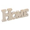 Decoratiune din lemn reliefat, HOME, 28,5x2x12 cm - 2 | YEO