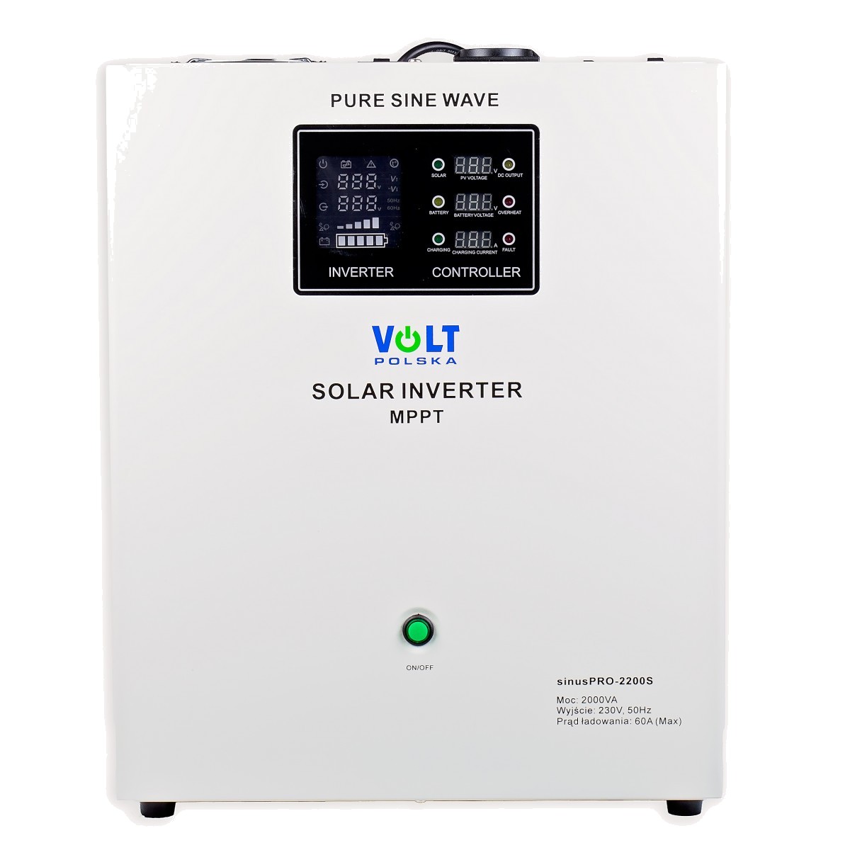 SINUS PRO 2200 S 12 / 230V (1400 / 2200W) + INVERTOR SOLAR MPPT 60A - 1 | YEO