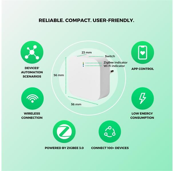 Gateway inteligent NOUS E1 ZigBee/WiFi Tuya - 1 | YEO