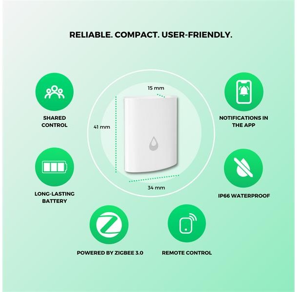 Detector inteligent de scurgeri de apă NOUS E4 ZigBee Tuya - 1 | YEO