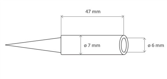 Soldering iron tip N1-16 avg.1.0mm (ZD-929C,ZD-931) N1-16_1.0mm