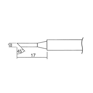 Soldering iron tip N1-36 avg.3.0mm (ZD-929C,ZD-931) N1-36_3.0mm - 2 | YEO