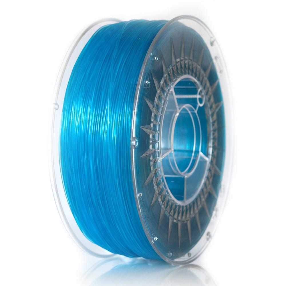 Filament: ABST albastră, transparentă 1kg 235-255°C ±0,5% DEV-ABST-1.75-BLT