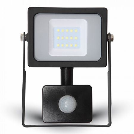 Proiector LED SMD 10W 6400K IP65 CU SENZOR MISCARE NEGRU