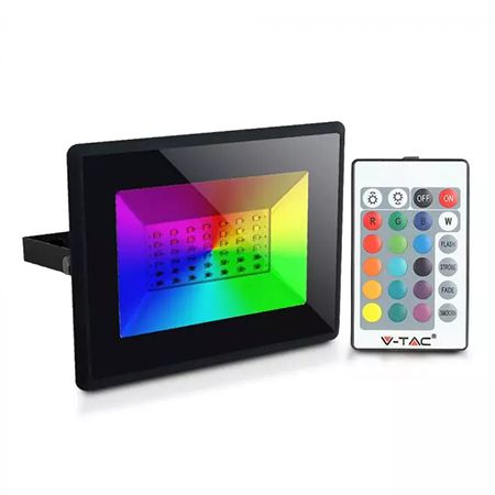 Proiector LED RGB 50W CU TELECOMANDA