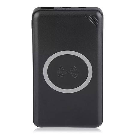 POWER BANK 10000MAH INCARCARE WIRELESS - NEGRU