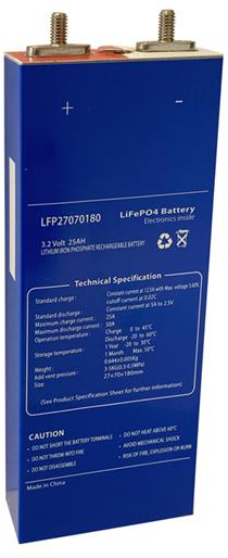 Baterie LiFePO4 celula 3,2V/25Ah MOTOMA