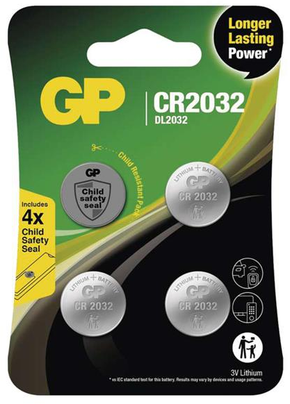 Baterie CR2032 GP litiu 4buc