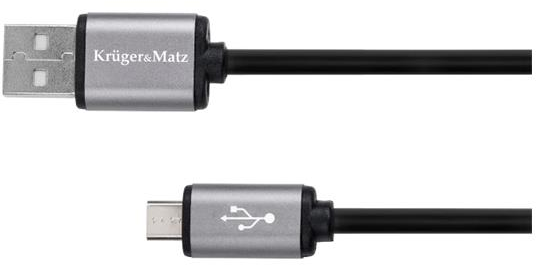 Cablu KRUGER & MATZ KM1236 USB/micro USB 1,8m Negru