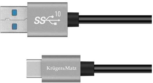 Cablu KRUGER &amp MATZ KM1262 Basic USB/USB-C 0,5m Negru