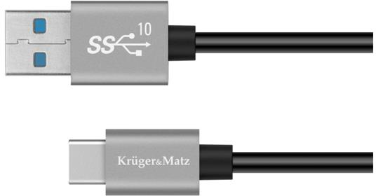 Cablu KRUGER &amp MATZ KM1263 Basic USB/USB-C 1m Negru
