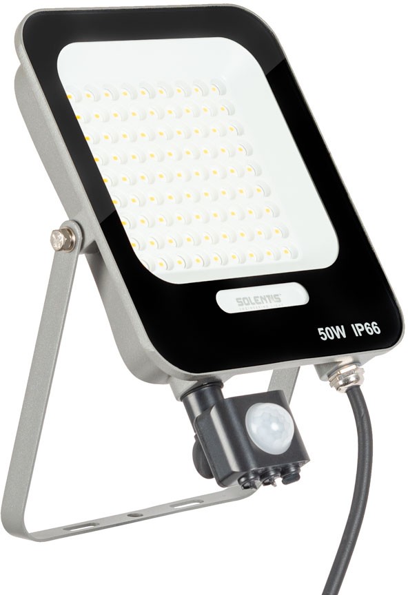 Proiector LED senzor 50W 4000K 110lm/2W IP65, Solentis - 1 | YEO