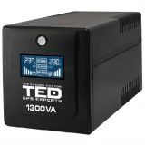 UPS 1300VA/750W LCD Line Interactive AVR 4 schuko USB Management TED Electric TED001580 DZ088392 - 2 | YEO