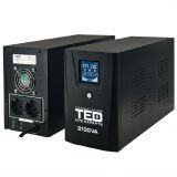 UPS 2100VA/1200W LCD Line Interactive AVR 2 schuko 2x9Ah USB Management TED Electric TED001603 - 2 | YEO