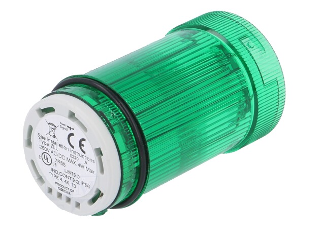 Semnalizator: luminos bec BA15D verde 12÷250VDC 12÷250VAC - 1 | YEO