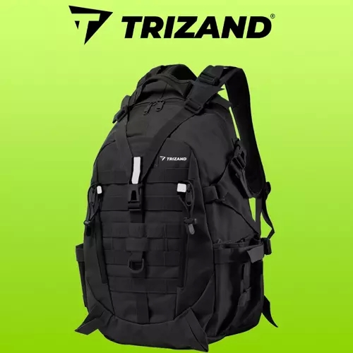 Rucsac negru Trizand 20534 militar/turistic - 1 | YEO