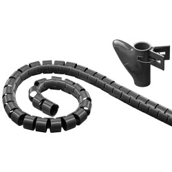 organizator cablu spirala 2 mm x 2.5 m, negru, goobay