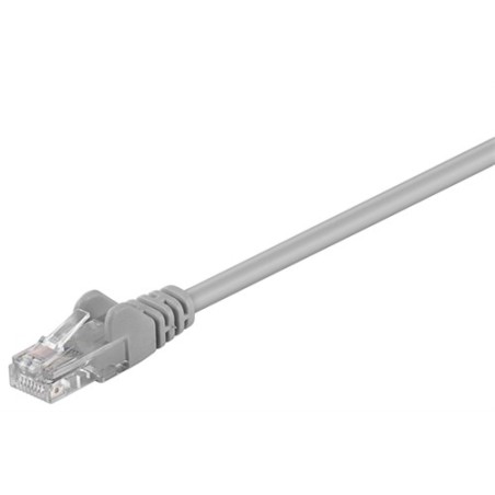 cablu de retea u/utp goobay, cat5e, patch cord, 20m, gri