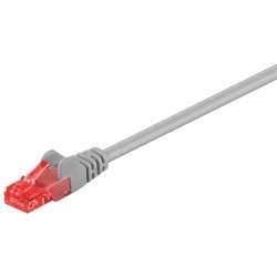 cablu de retea u/utp goobay, cat6, patch cord, 7.5m, gri