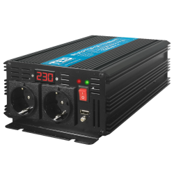 invertor auto 12v 220v, putere convertor 1500w cu unda sinusoidala pura, ted electric ted000385