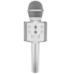 microfon karaoke - argintiu izoxis 22188