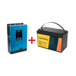 Packet Invertor 5000W 48/230V si 4 Acumulatori LiFePO12-100 si cabluri de contectare baterii in serie