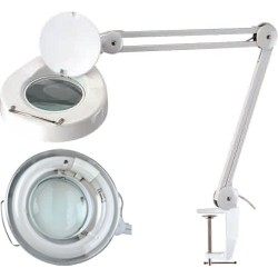 Lupă cu iluminare Lămpi de birou, Lampă de masă cu lupă  Mărire:5dpt(x2,25) LAMP-LUP-5DMET -1, dioda.ro