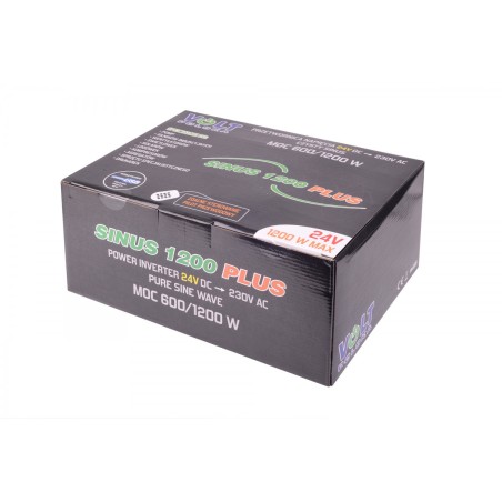 VPIDC5, CONVERTOR DE TENSIUNE SINUS PLUS 1200 24 / 230V (600 / 1200W) PENTRU CAMPER -1, dioda.ro