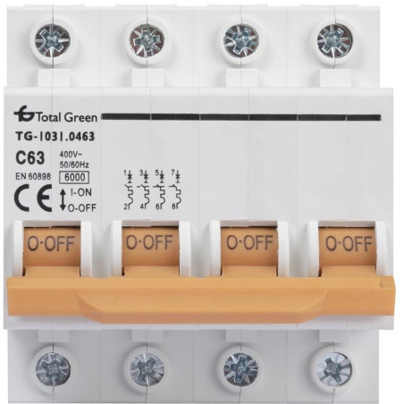 Intrerupatoare automate modulare, Intrerupator Automat 63A Tetrapolar -1, dioda.ro