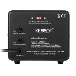 Adaptoare SUA 110/230V, Convertor de tensiune KEMOT URZ3423 1600 W / 2000 VA -1, dioda.ro